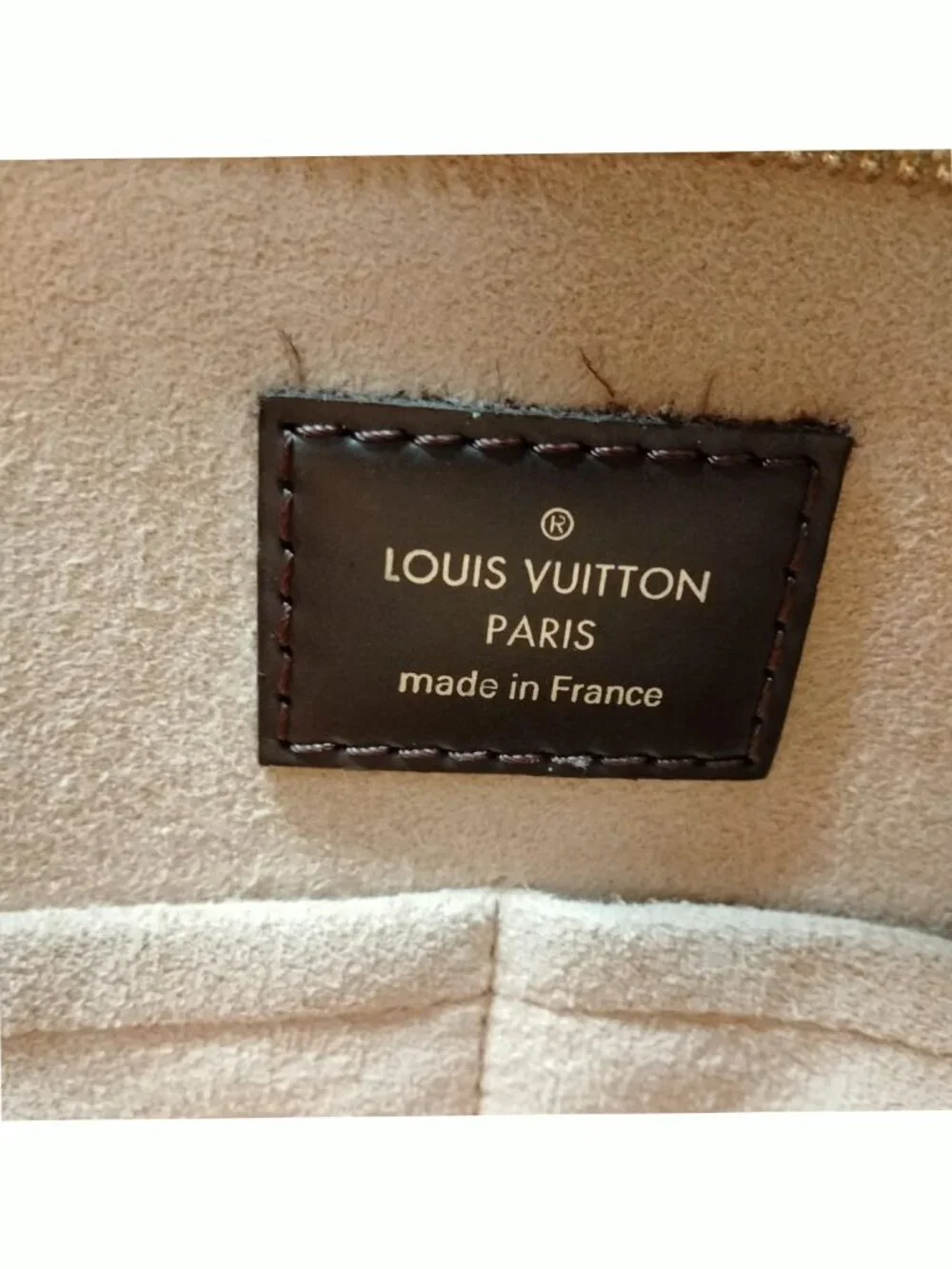 Authentic Louis Vuitton Jersey Damier Ebene Crossbody Tote Bag - Picture 13 of 16